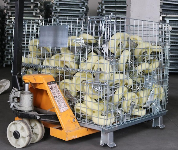 Collapsible 4000lbs Welded Wire Mesh Containers 32″D x 40″L x 34″H