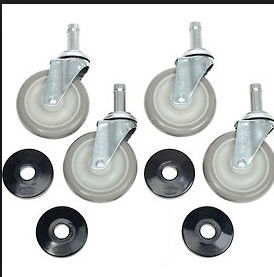 Supermarket Movable Industrial Wire Shelving With 5 Shelves 24” X 60” X 72”