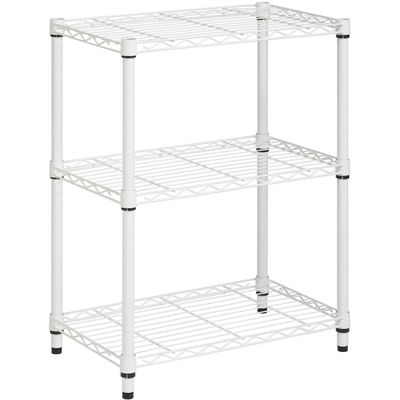 Zinc Plated 3 Tier Wire Shelving Unit 18” X 18” Catering , Cold Room Strong Wire Shelving