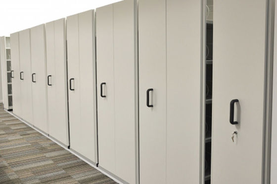 Manual Assist Push - Pull Rolling Mobile Shelf Storage Unit With 2 Bays