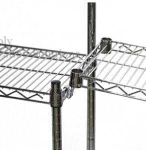 SS Wire Shelving Parts S Hook  For Add On Units , Industrial Metal Shelving Parts