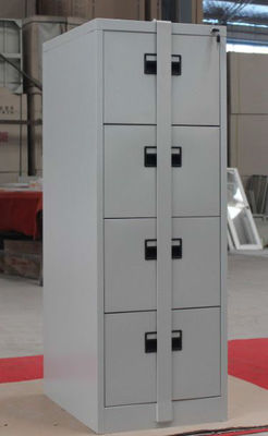 Black Metal Lateral File Cabinet 4 Drawer For Office , Home, Warehouse