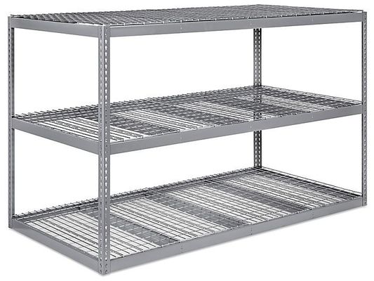 Long Span Commercial Wire Shelving Heavy Duty Wire Decking 48 x 24 x 48"