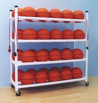Ball Storage & Organizer Athletic Equipment Metal Mobile Cart Carriers OEM ODM