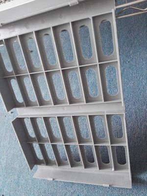 Grey Commercial Wire Shelving , Food Storage Anti - Corrosion Polymer Racking System