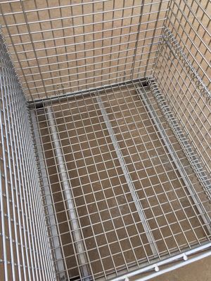 SS304 Hygiene Food Industry Stackable Storage Baskets Easily Moving