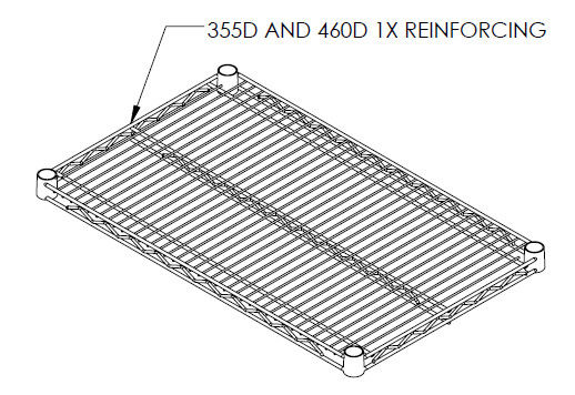 6 Tier 72" Long Healthcare Storage Industrial Wire Shelving Adjustable Chrome Plated