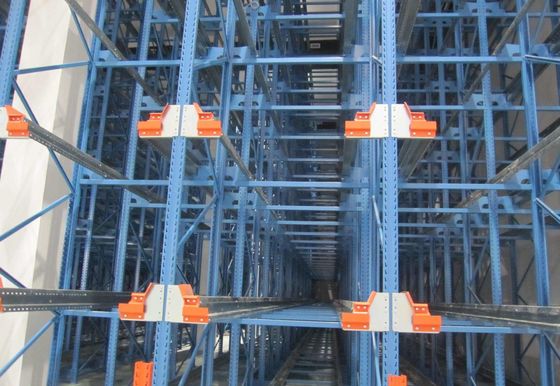 Equipped With Scissor Forklift Drive In Pallet Heavy Duty Steel Storage Racking System