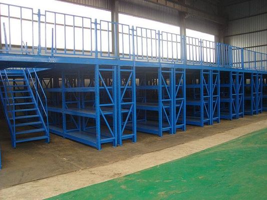 Double Layer Heavy Duty Racking Mezzanine Building For Supermarket