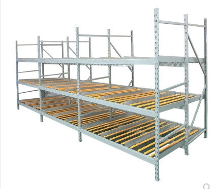 OEM Medium Gravity Flow Racks / Spare Parts Industry Heavy Duty Metal Shelving Rack