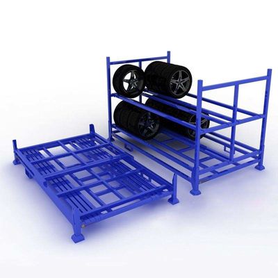 Multi - Functional Powder Coated Surface Metal Pallet Shelving For Tyre Stacking