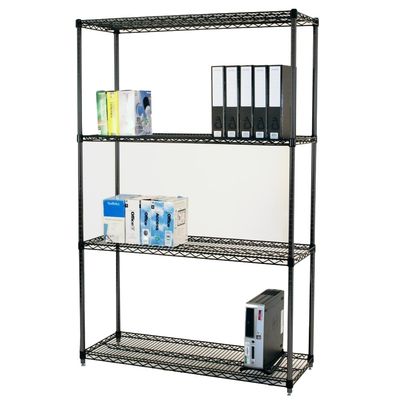 Adjustable Open Commercial Wire Shelving Unit Environment 4 Layers