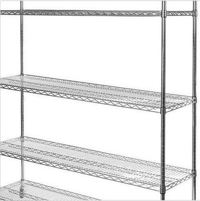 Large Metal Storage Shelves For Kitchen With Wheels / Adjustable Shelving Unit