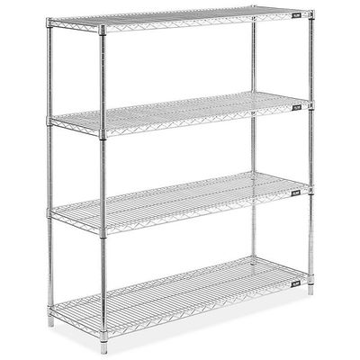 Heavy Duty Galvanized Storage Rack / Adjustable Metal Shelving Units For Food Processing