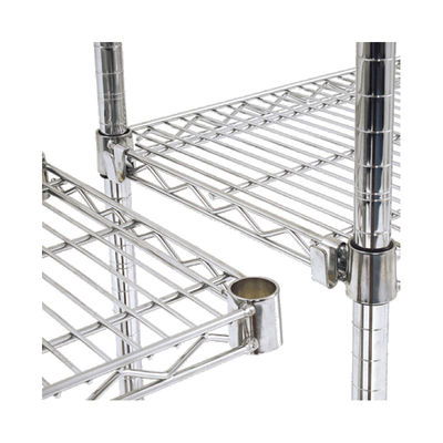 Multiple Layers Steel Storage Shelves Food Processing Environment Organizer