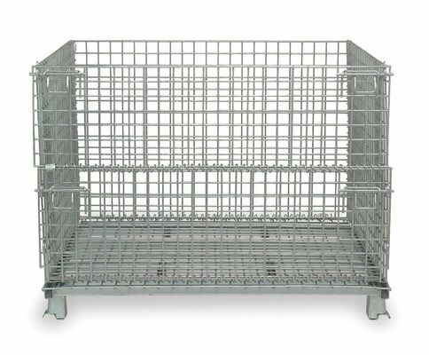 Foldable Wire Mesh Container Q235 50x100 Wire Mesh Pallet Cages