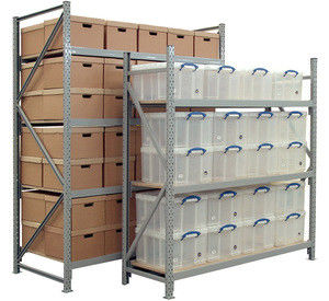 Welded Frame Widespan Light Duty Wide Span Shelving / Commercial Warehouse Racking