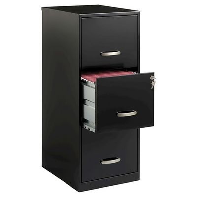 Movable Pedestal 3 Drawer Metal Filing Cabinet / Metal Document Cabinet