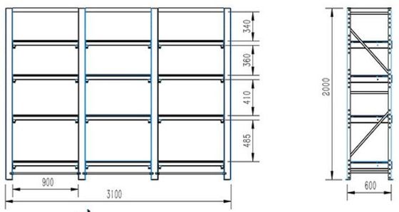 3 Grids 4 Layers and a Half Easy Access High Level Die Storage Racks