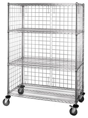 4 - Tier Wire Shelving Unit / Durable Organizer Metal Storage Rack