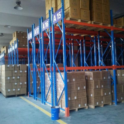 Double Deep Warehouse Pallet Racking Systems / Steel Pallet Shelf