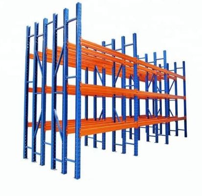 Two Pallets Deep Steel Racking System For Paper Industry Fixed Mobility