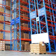 Adjustable Heavy Loading Capacity Pallet Racking System 5 Layers Blue Upright Frame