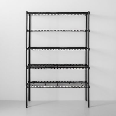5 Layer Home Wire Shelving With Leveling Feet Height Adjustable
