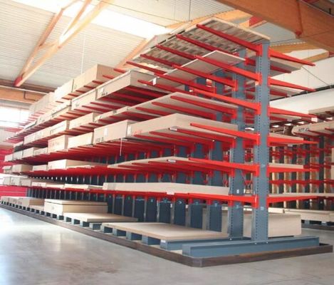 6500 mm Height Heavy Duty Storage Racks  / Cantilever Steel Racking For Timber