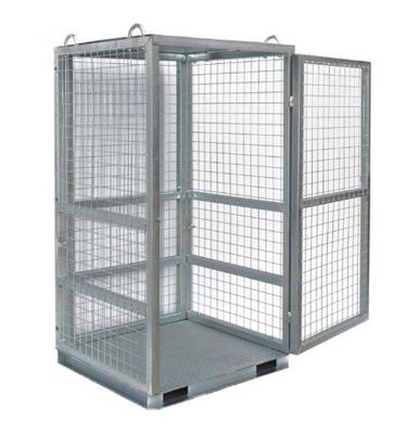 W1060 * D1060 * H1800 Grey Wire Mesh Security Cage For Cylinder