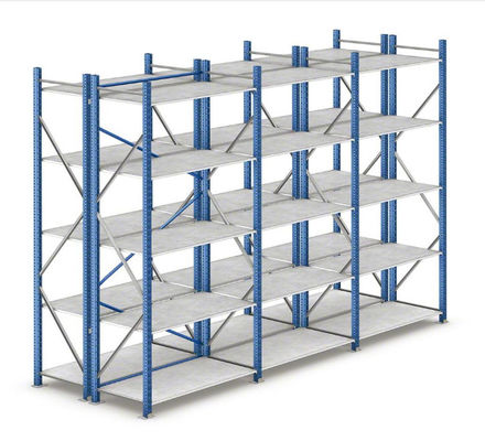 Long Span Steel Light Duty Shelving For textile,leather storage