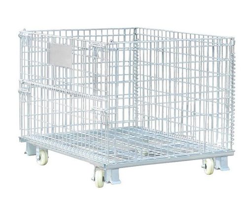 Collapsible 4000lbs Welded Wire Mesh Containers 32″D x 40″L x 34″H