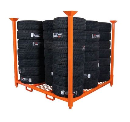 Logistic Central Bulk Stackable Racks Storage With Wire Mesh Decking