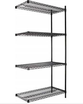 Adjustable Chrome  Industrial Wire Shelving With 4 Shelves Garage NSF Approval