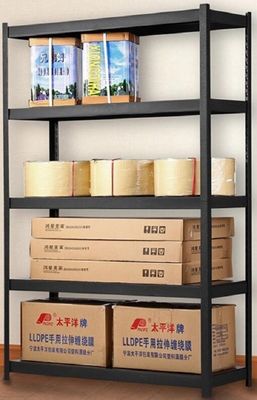 Height Adjustable Angle Boltless Steel Rack With 5 Shelves