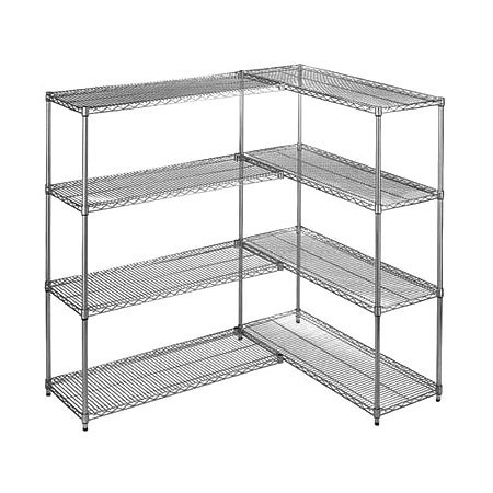 Heavy Duty Chrome Steel Industrial Wire Shelving 4 - Layers For Medicine Storage