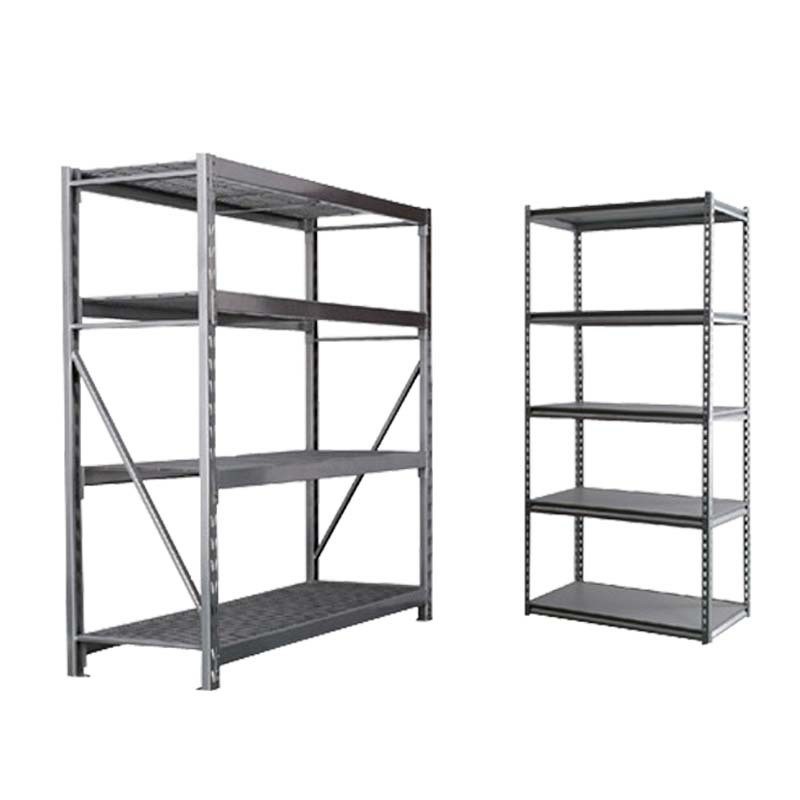 Fiberboard 4 - 5 Levels Rivet System Boltless Metal Shelving For Home / Office