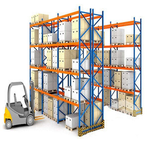 Custom Depth Material Handling Storage Rack System / Selective Pallet Rack