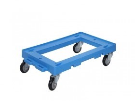 Multi - Function Delivery Logistics Transfer Cart / Plastic Dolly Trolley