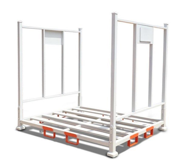 Powder Coated Steel Stackable Pallet Racks 1200*1200*1100mm For Goods Turnover